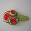 Little Something - Appliqued Barrettes :  handmage hair accessories clip felt